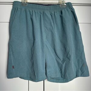 RHONE Men's Athletic Shorts Teal Blue